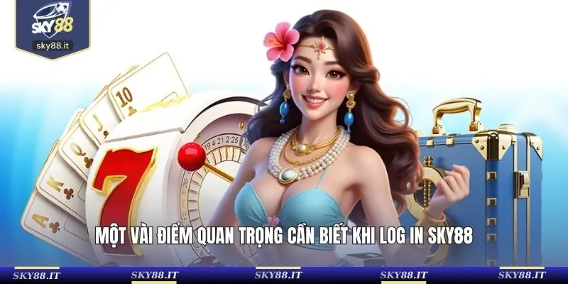 Một vài điểm quan trọng cần biết khi log in SKY88